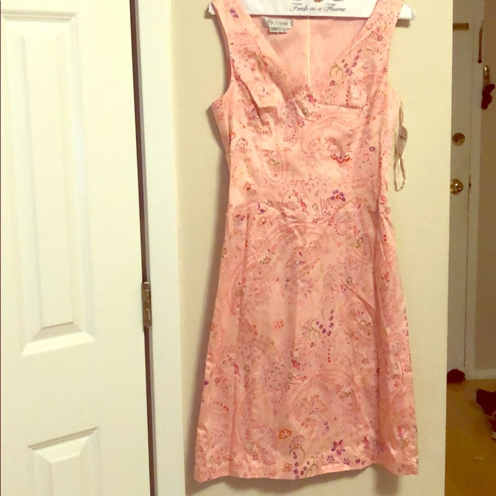 Kay Unger pink dress